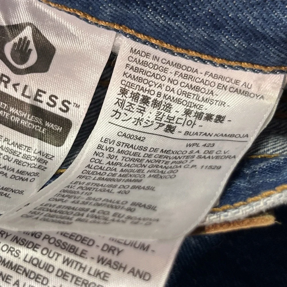 Levi's 501 Women's 27x26 Premium Denim Blue Jeans EUC No Size Tag - Picture 9 of 11